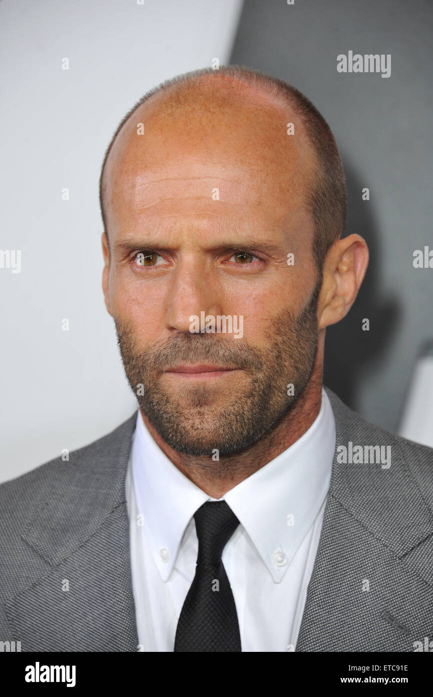 LOS ANGELES, CA - 1. April 2015: Jason Statham bei der Weltpremiere seines Films "Furious 7" am TCL Chinese Theatre in Hollywood. Stockfoto