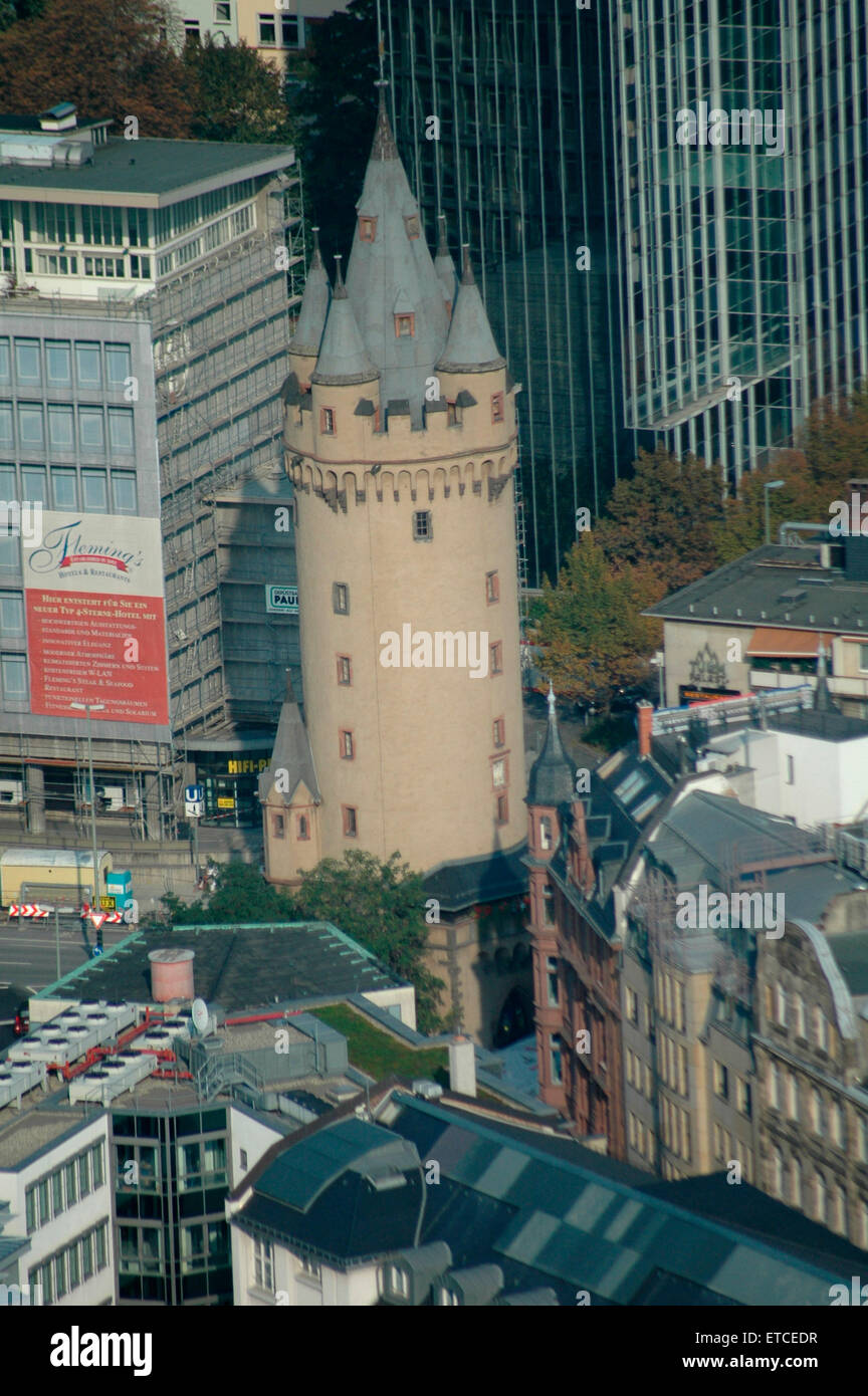 Eschersheimer Turm, Frankfurt am Main. Stockfoto