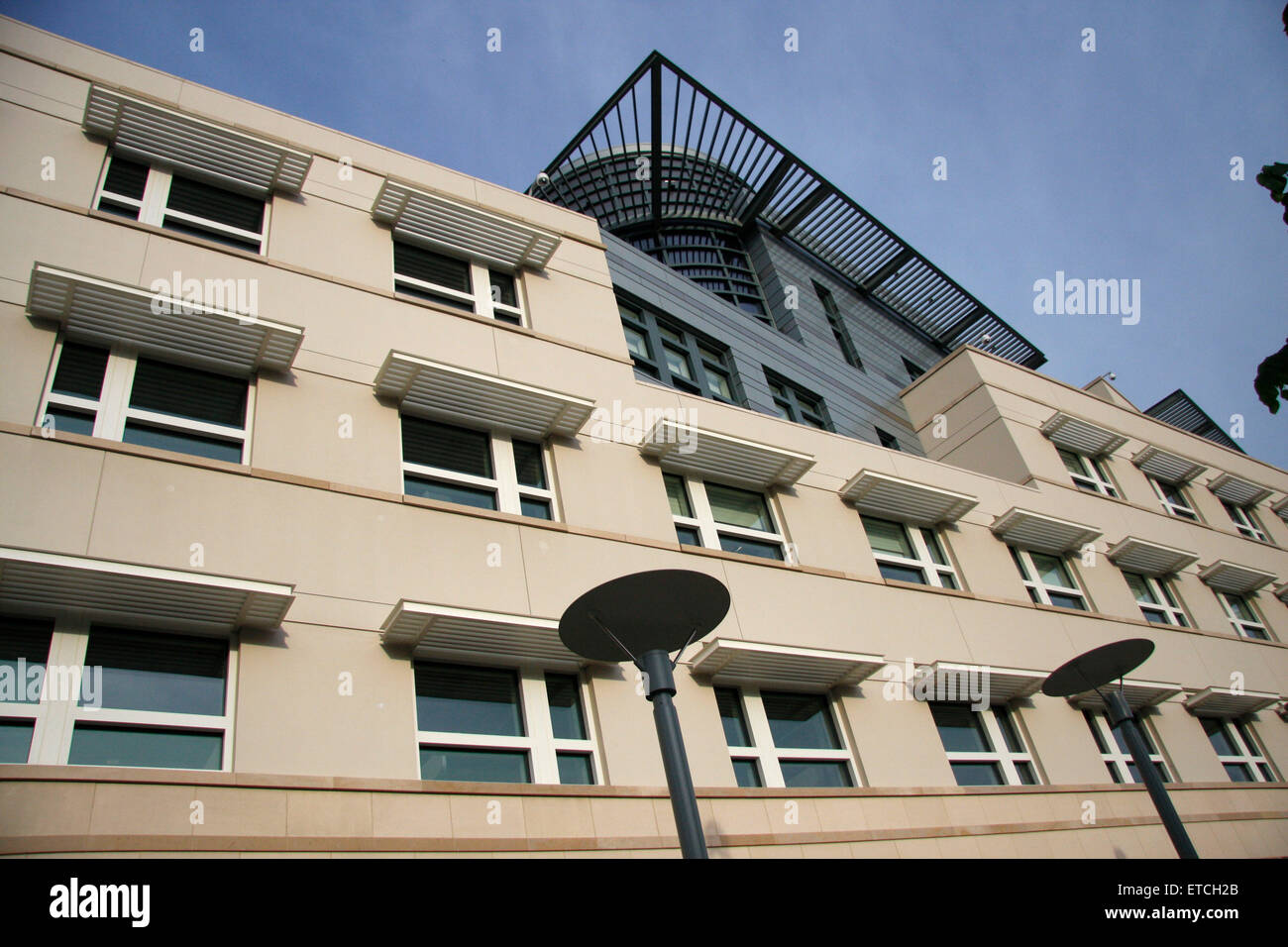 Mai 2008 - BERLIN: die uns amerikanische Botschaft in der Mitte Dristrict Berlins. Stockfoto