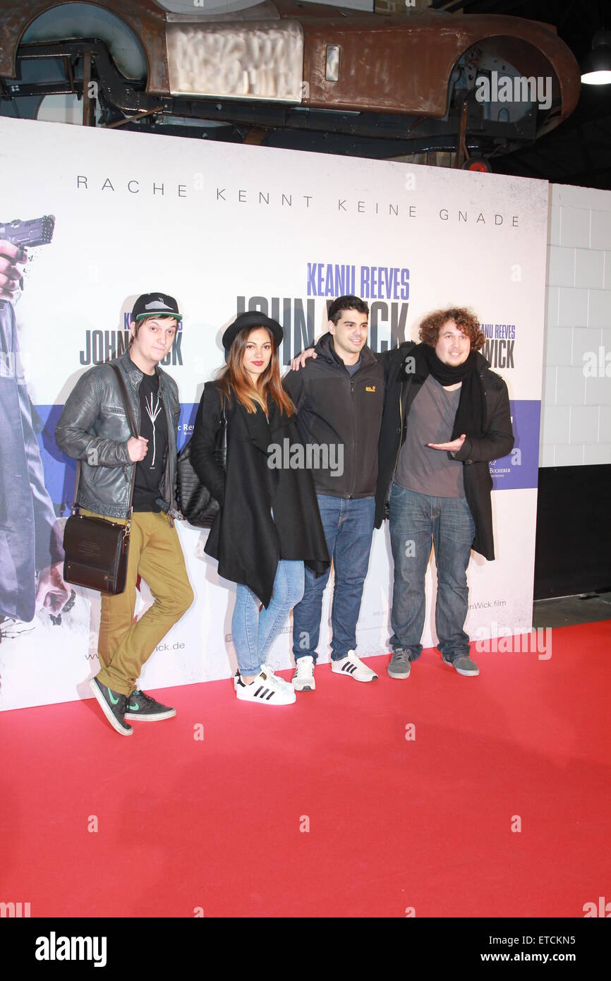 John Wick im Pop-up-Kino (Kino) Classic Remise mit Vorschau: Florian Mundt, Nilam Farooq, Robert Hofmann wo: Berlin, Deutschland: 16. Januar 2015 Credit: WENN.com Stockfoto