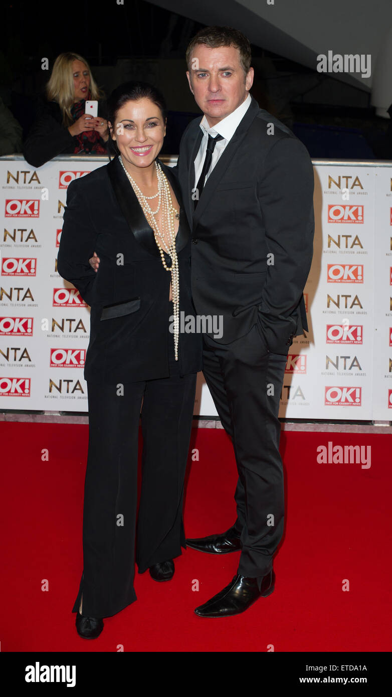 National Television Awards (NTA) 2015 statt in der O2 - Ankünfte mit: Jessie Wallace, Shane Ritchie Where: London, Vereinigtes Königreich bei: 21. Januar 2015 Credit: WENN.com Stockfoto