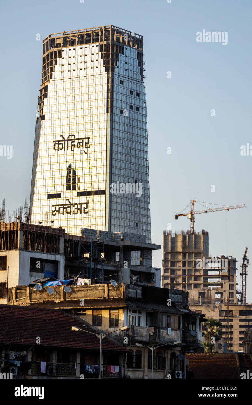 Mumbai Indien, Dadar, Kohinoor Altissimo Square, Hochhaus Wolkenkratzer Gebäude Wolkenkratzer, im Neubau, Website, India150302205 Stockfoto
