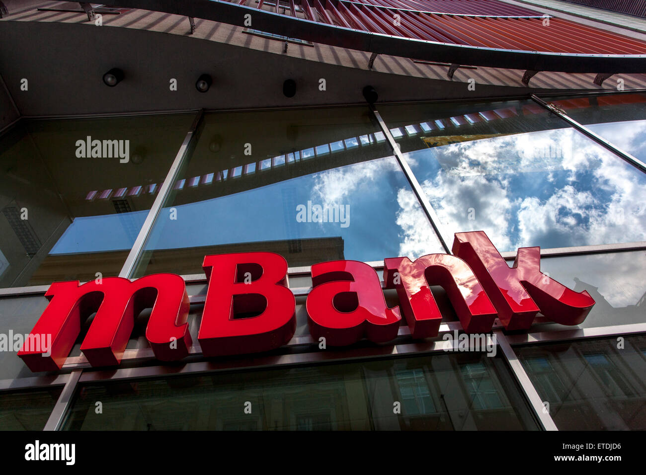 Die mBank Zeichen, logo Stockfoto