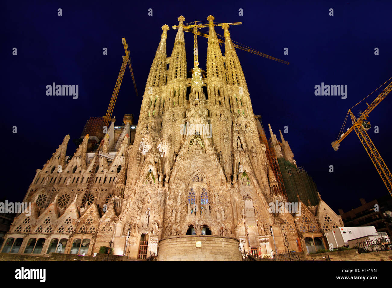Sagrada Familia von Antoni Gaudí. Barcelona. Stockfoto