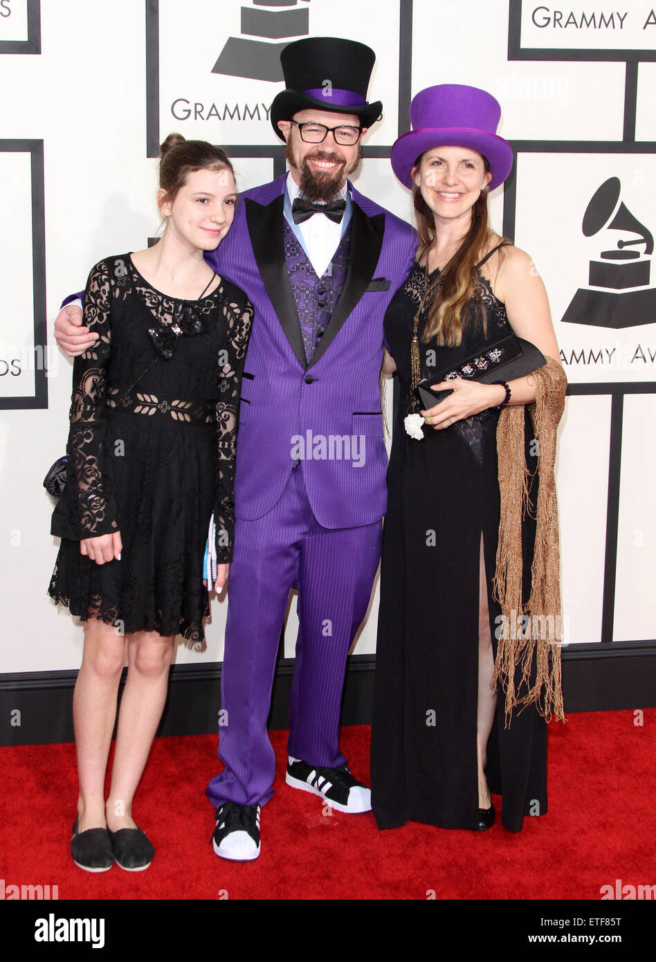 57th annual GRAMMY Awards statt im Staples Center in Los Angeles.  Mitwirkende: MC Firewoorks, Geheimagent 23 Skidoo, Bootysttava wo: Los Angeles, California, Vereinigte Staaten von Amerika bei: Kredit-8. Februar 2015: Adriana M. Barraza/WENN.com Stockfoto