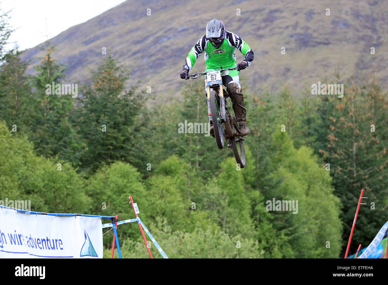 UCI Mountainbike-Weltcup in Fort William, Schottland auf 6 bis 7. Juni 2015 Stockfoto