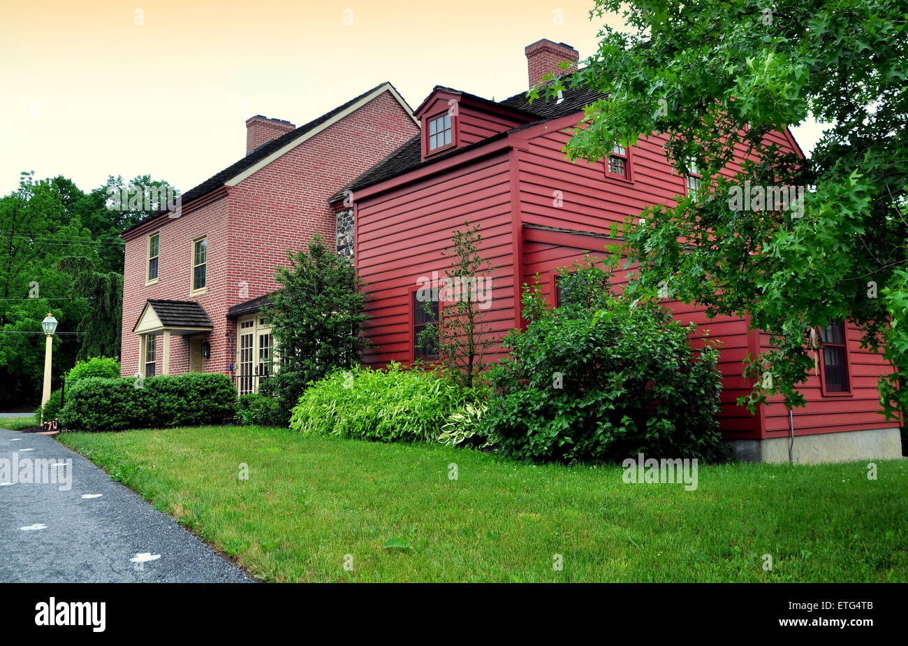 Kennett Square, Pennsylvania: The Woodlands, 1828 erbaut und im Jahre 1890 von der Philiipis-Familie erworben Stockfoto