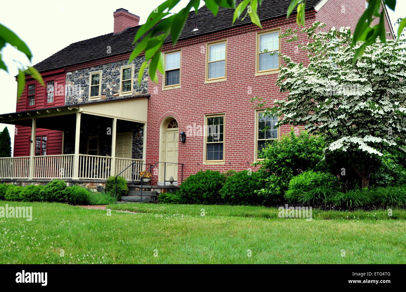 Kennett Square, Pennsylvania: The Woodlands, 1828 erbaut und im Jahre 1890 von der Philiipis-Familie erworben Stockfoto
