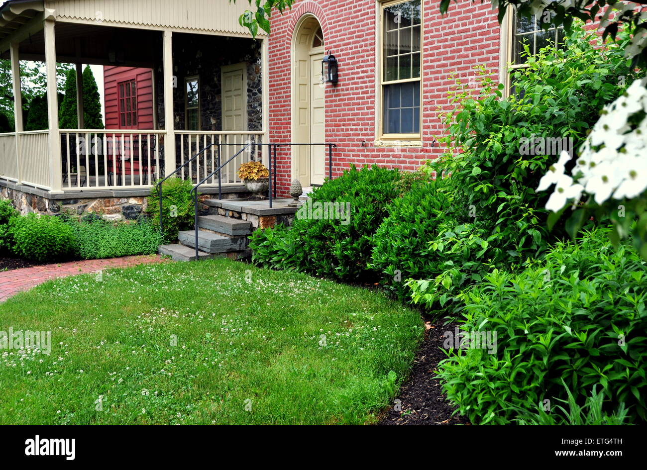 Kennett Square, Pennsylvania: The Woodlands, 1828 erbaut und im Jahre 1890 von der Philiipis-Familie erworben Stockfoto
