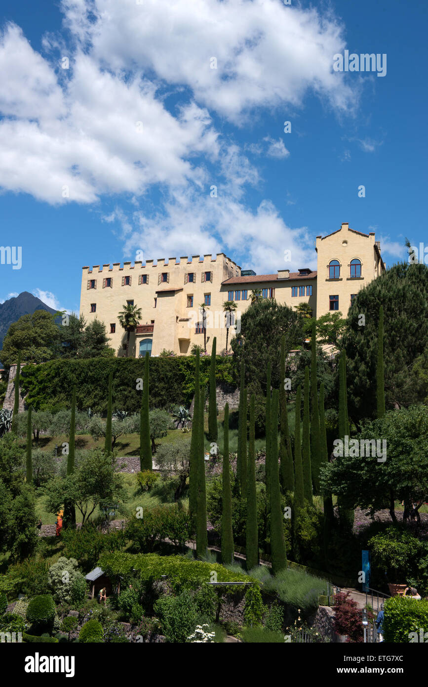 Die Gärten von Trauttmansdorff Schloss Meran, Südtirol, Italien Stockfoto