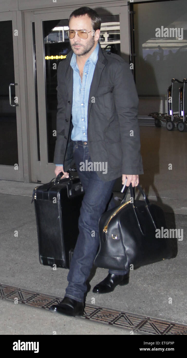 Modedesigner Tom Ford am Los Angeles International Airport (LAX) Featuring: Tom Ford wo: Los Angeles, California, Vereinigte Staaten von Amerika bei: 16. 2015 Credit: WENN.com Stockfotografie - Alamy