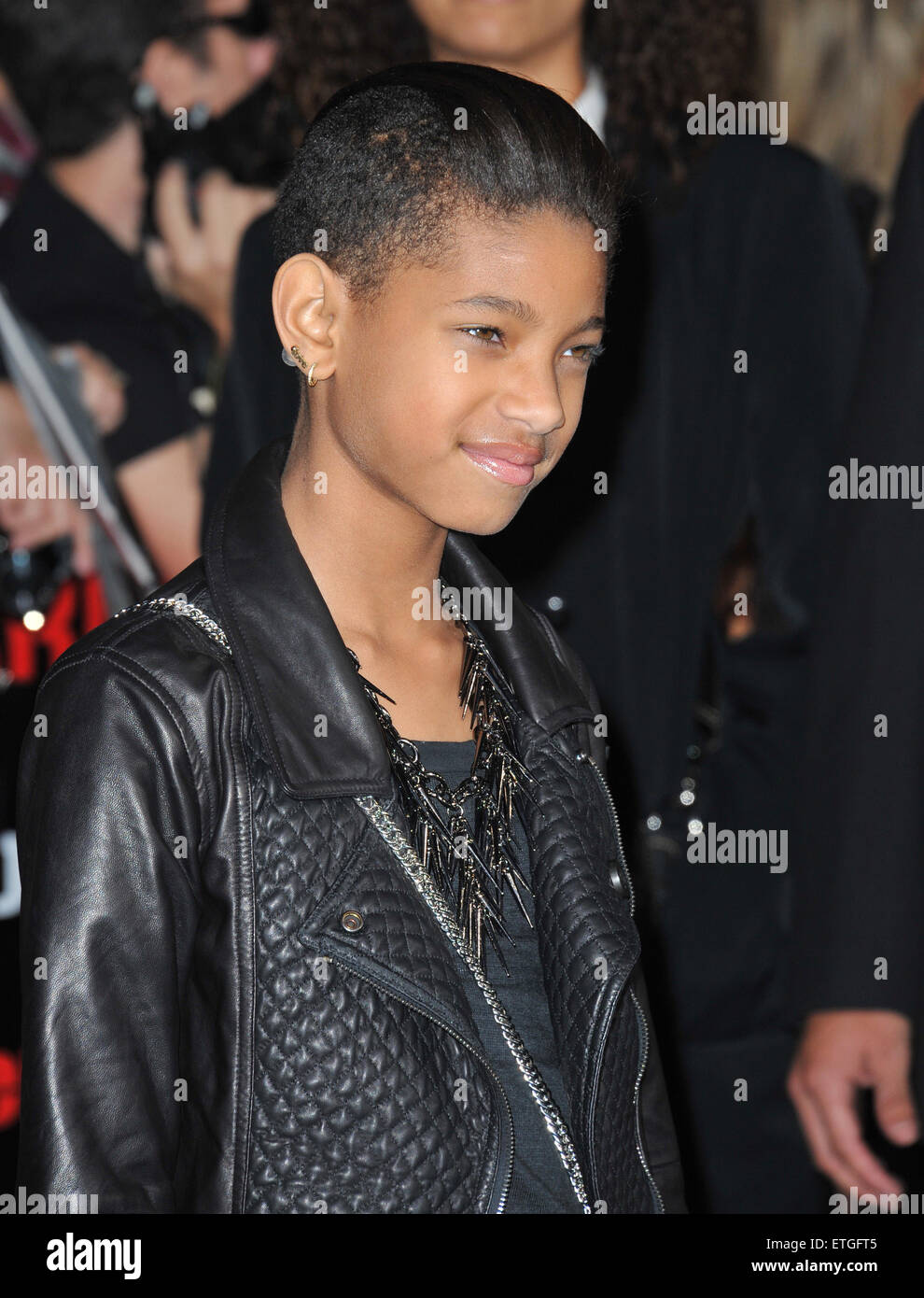 LOS ANGELES, CA - 14. November 2011: Willow Smith, Tochter von Will Smith & Jada Pinkett Smith bei der Weltpremiere von "The Twilight Saga: Breaking Dawn - Teil 1: im Nokia Theatre L.A. Live in der Innenstadt von Los Angeles. 14. November 2011 Los Angeles, CA Stockfoto