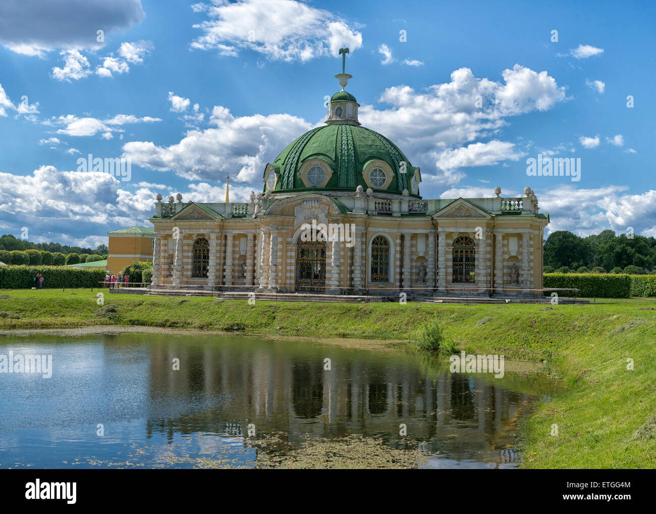 Grotte Pavillon Kuskowo Park in Moskau, Russland Stockfoto