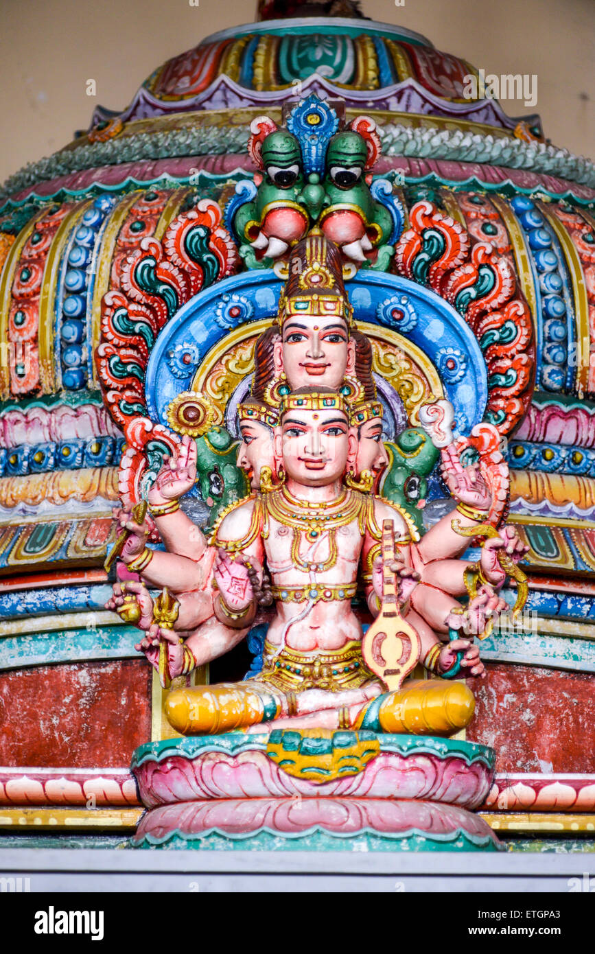 Statue am Pillaiyar Kovil hindu-Tempel in Kandy, Sri Lanka Stockfoto