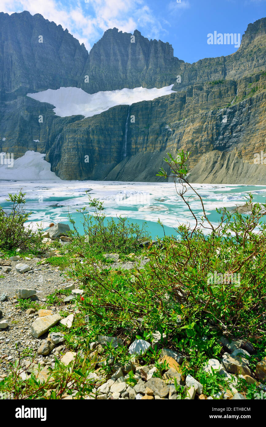 Grinnell Gletscher in viele Gletscher, Glacier National Park, Montana im Sommer Stockfoto