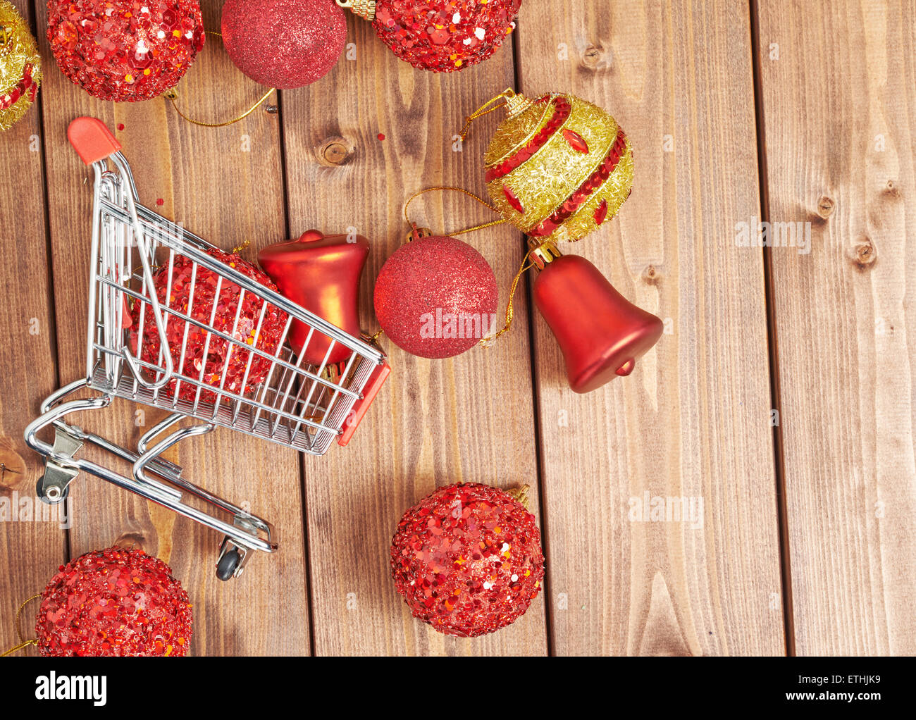 Christmas shopping Zusammensetzung Stockfoto