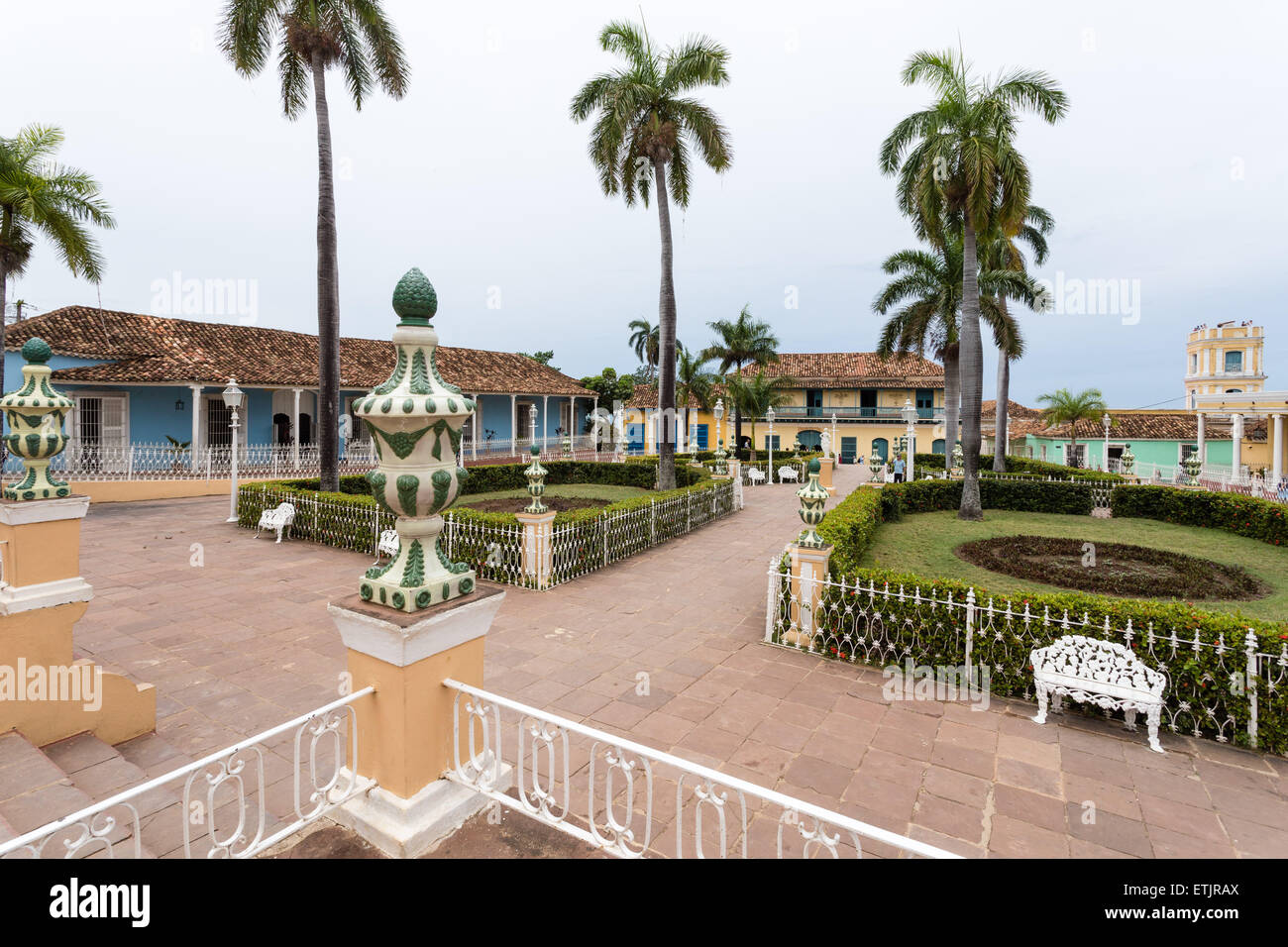 Plaza Mayor, Trinidad, Kuba Stockfoto