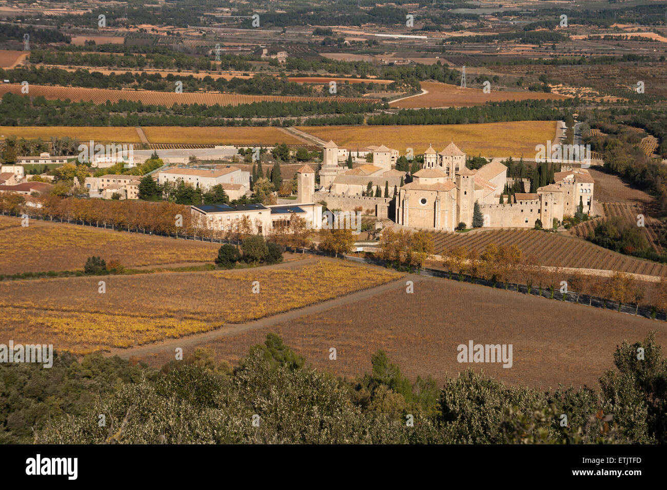 Reial Monestir de Santa Maria de Poblet. Vimbodí ich Poblet. Stockfoto