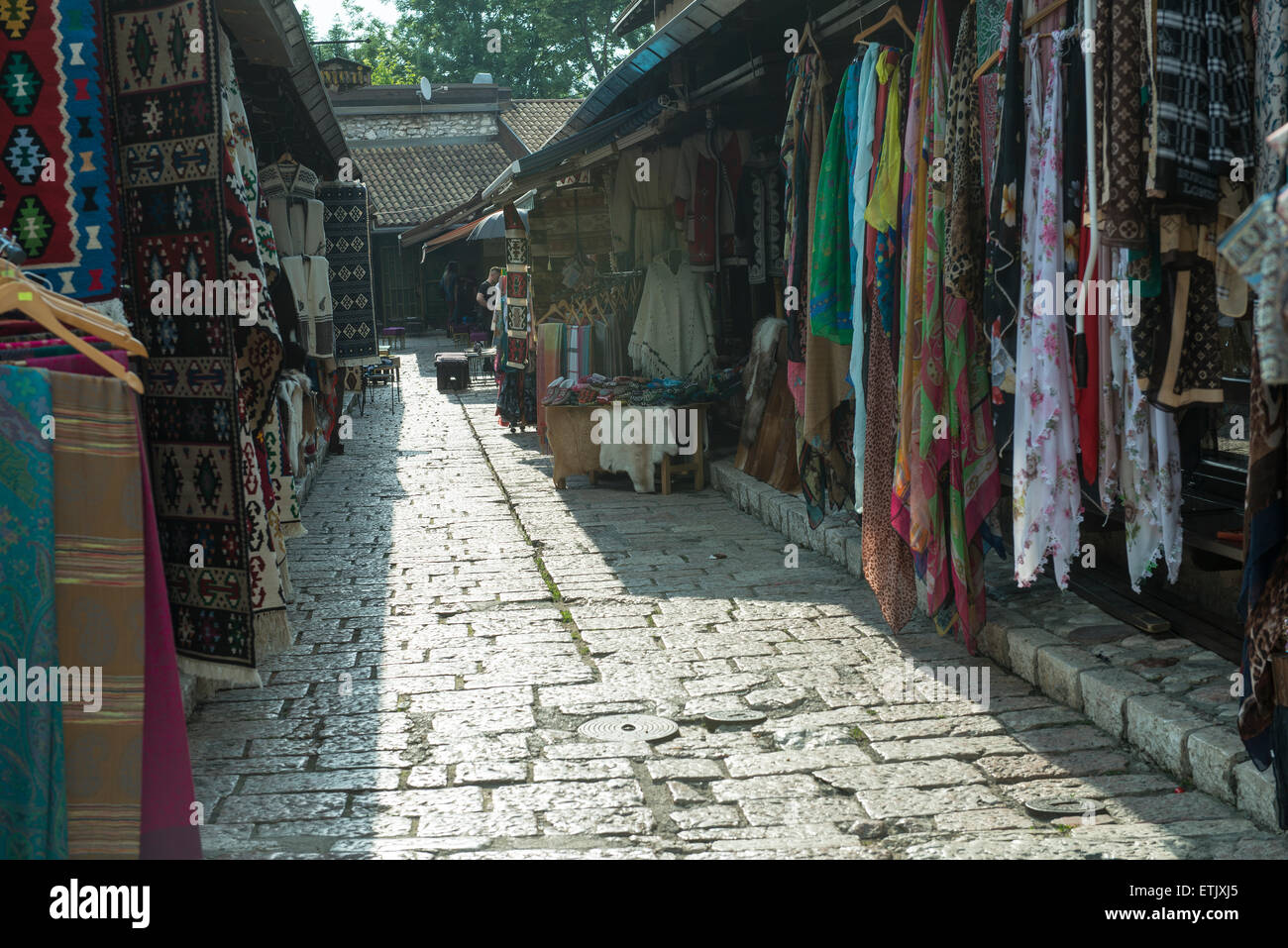 Baščaršija in Sarajevo Stockfoto