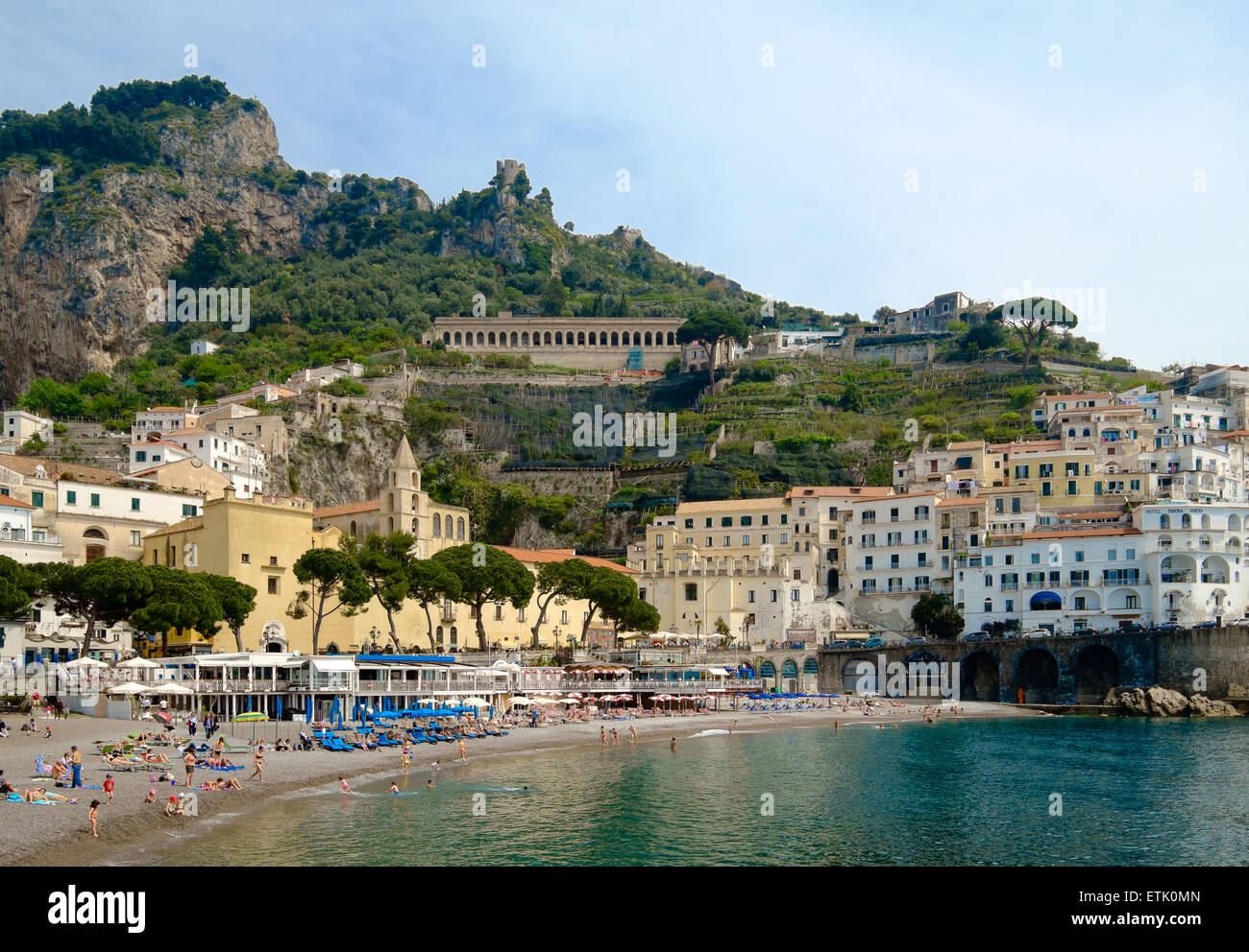 Der Strand von Amalfi, Italien Stockfoto