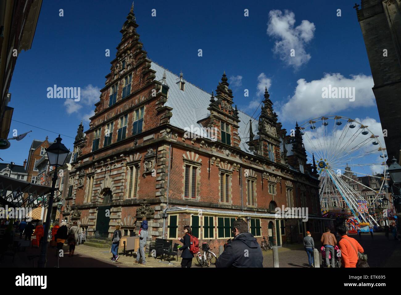 Haarlem, Holland, Niederlande, Karneval, Königstag, Europa, Orange, Urban, festlich, feste, Stockfoto