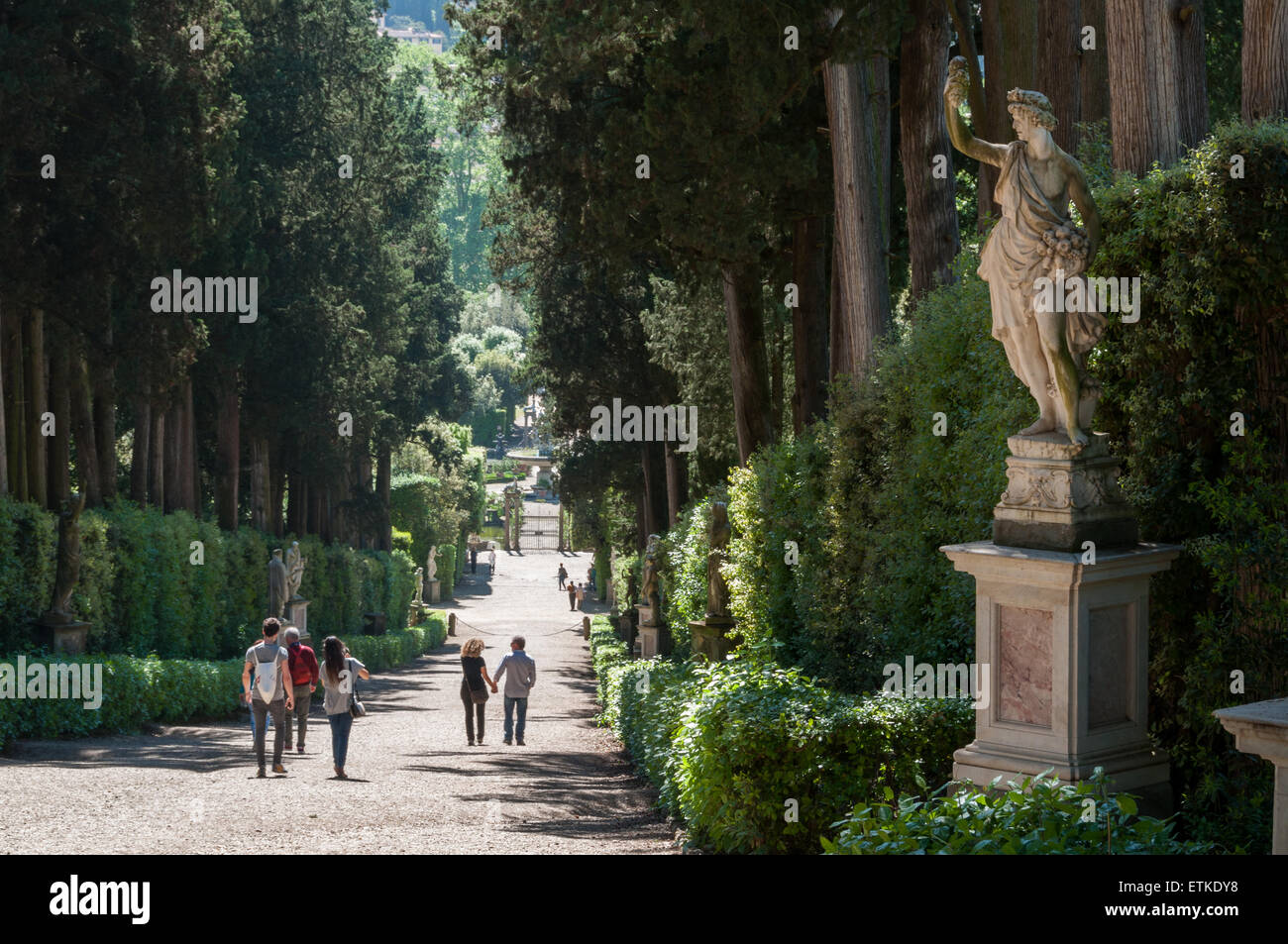 Der Boboli-Garten (Giardino di Boboli), Florenz, Italien Stockfoto