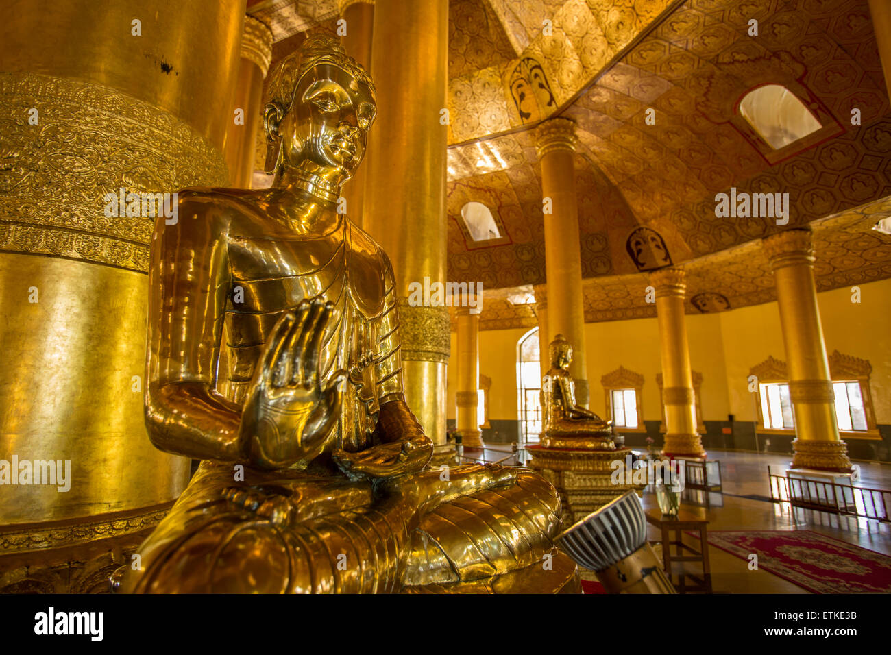 Zahn-Reliquie-Pagode in Yangon Myanmar Stockfoto