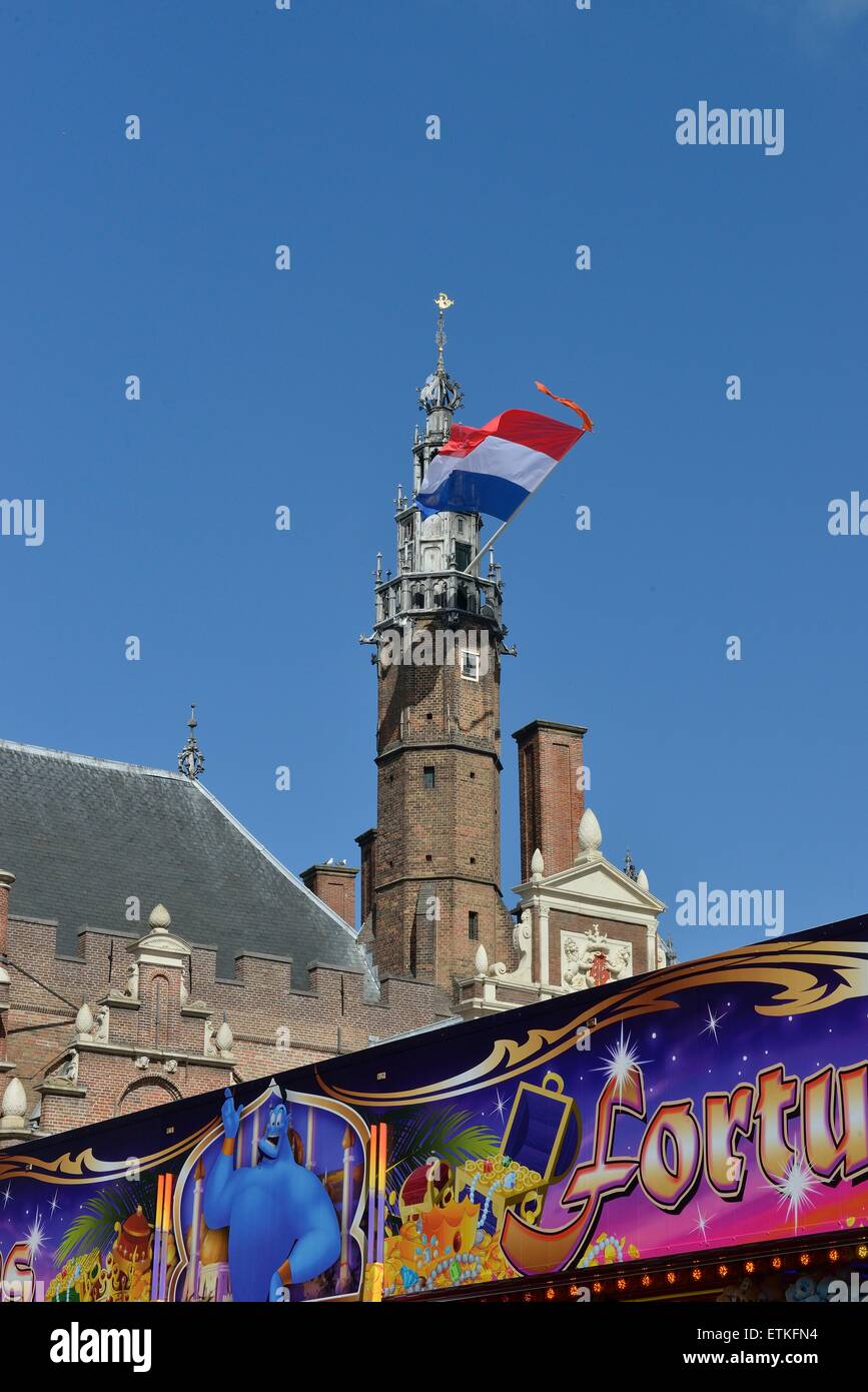 Haarlem, Holland, Niederlande, Karneval, Königstag, Europa, Orange, Urban, festlich, feste, Stockfoto