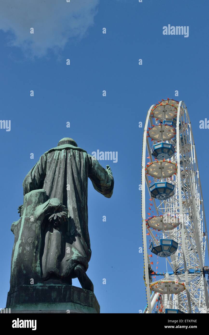 Haarlem, Holland, Niederlande, Karneval, Königstag, Europa, Orange, Urban, festlich, feste, Stockfoto