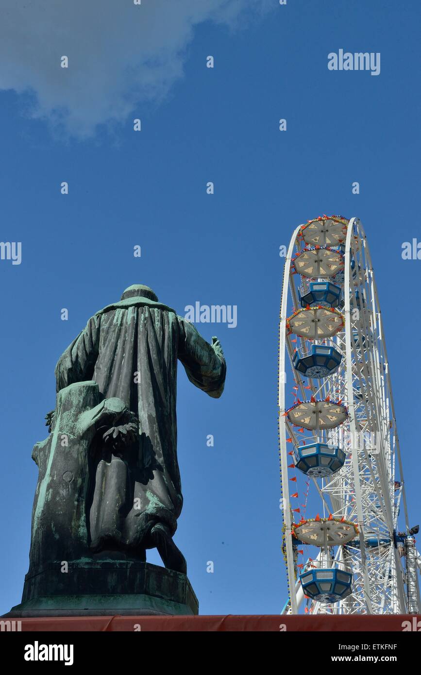 Haarlem, Holland, Niederlande, Karneval, Königstag, Europa, Orange, Urban, festlich, feste, Stockfoto