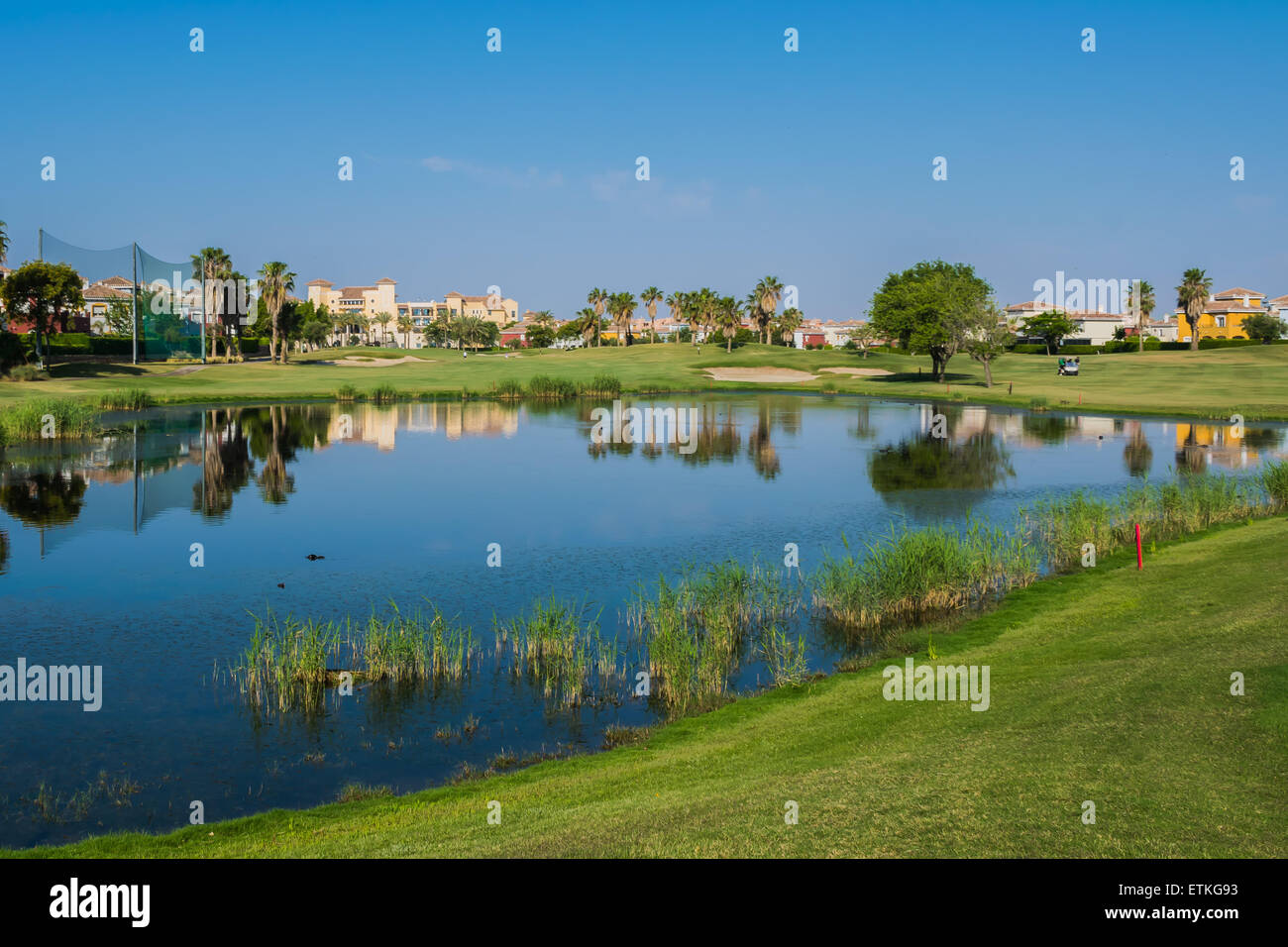 Golfen in Spanien im Mar Menor Resort in der Nähe von Murcia Stockfoto
