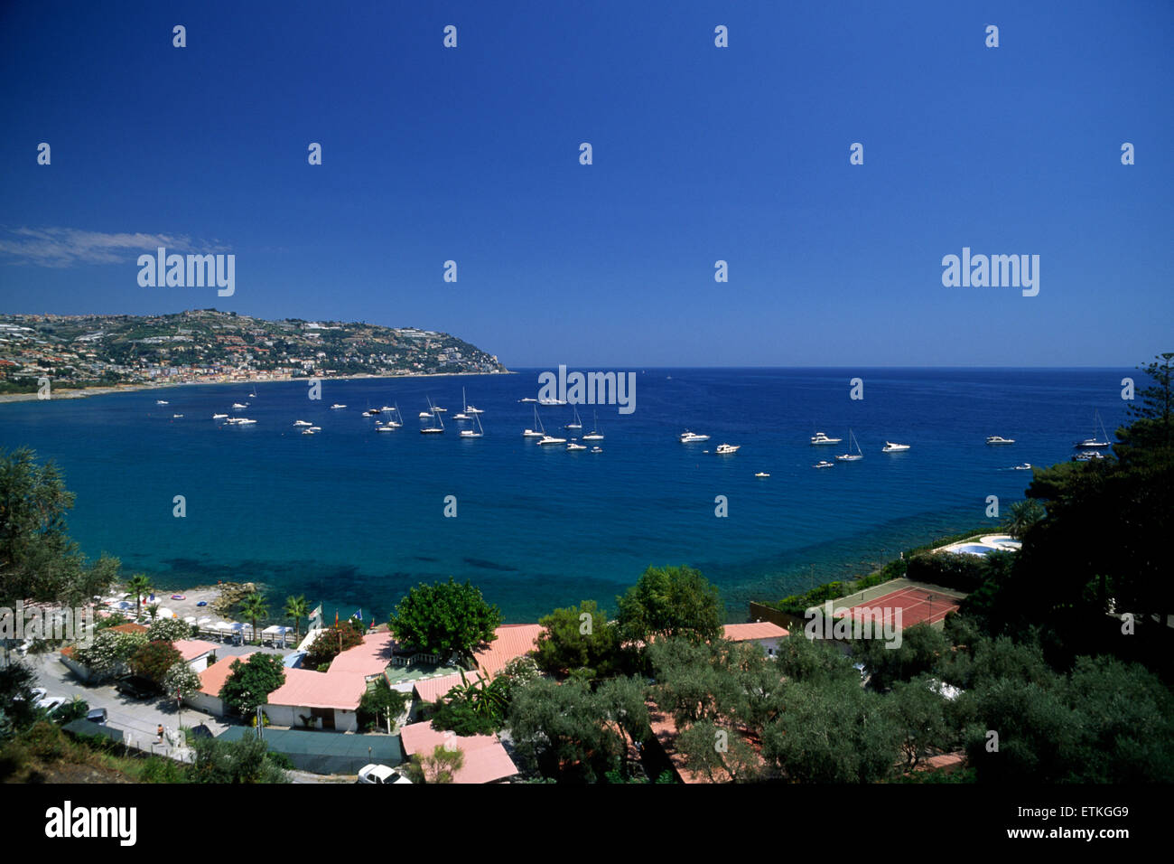 Italien, Ligurien, Riviera di Ponente, Bordighera Stockfoto