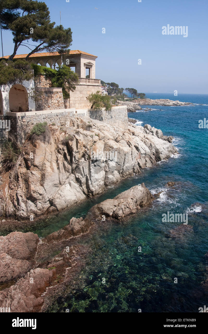 S'Agaró. Castell-Platja d ' Aro. Stockfoto