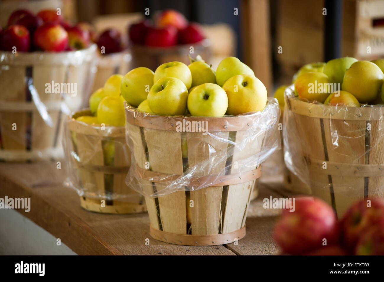 Äpfel zum Verkauf in Cashtown, Pennsylvania, USA Stockfoto