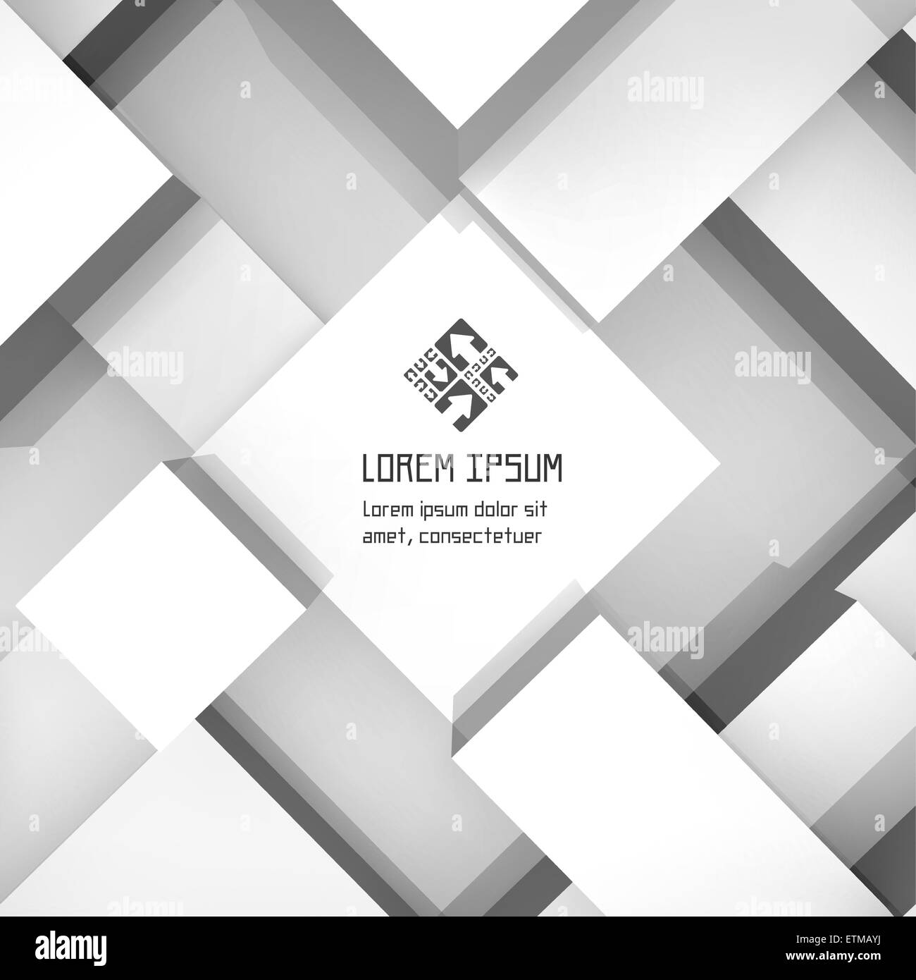 3D-Blöcke strukturieren Hintergrund. Abstrakte Darstellung. Stock Vektor