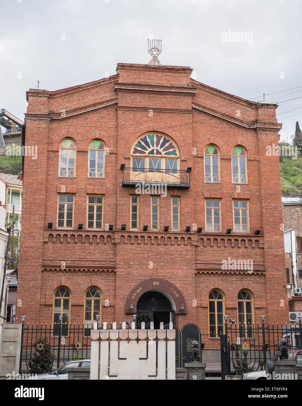 Große Synagoge von Kote Abkhazi (entfernt) Straße in Tiflis, der Hauptstadt Georgiens Stockfoto