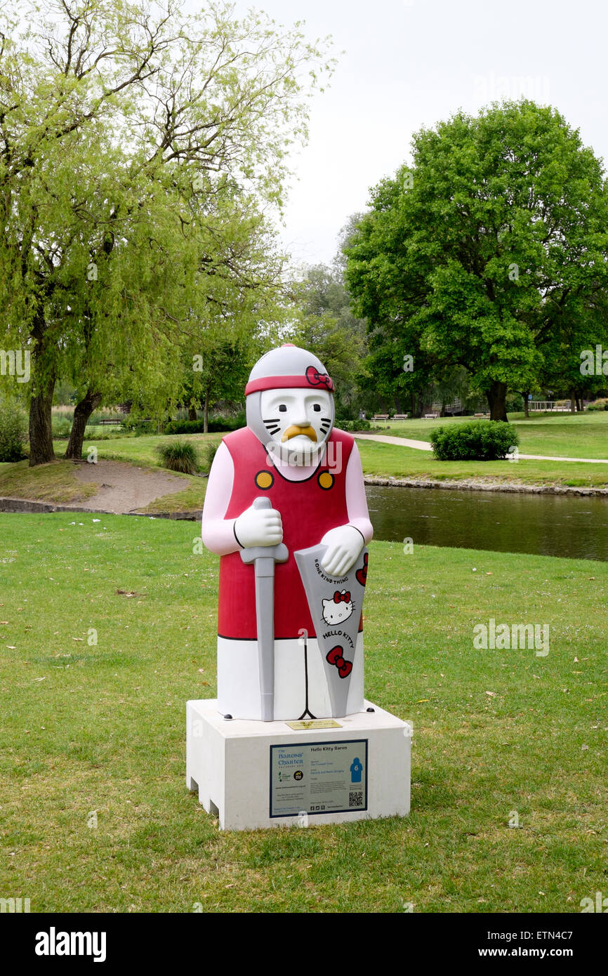 Bemalte Statue Stockfoto