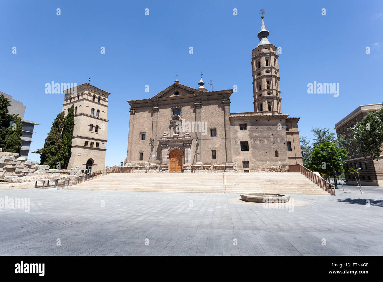 Kirche von San Juan de Los Panetes und in Zaragoza Provinz Aragon, Spanien Stockfoto