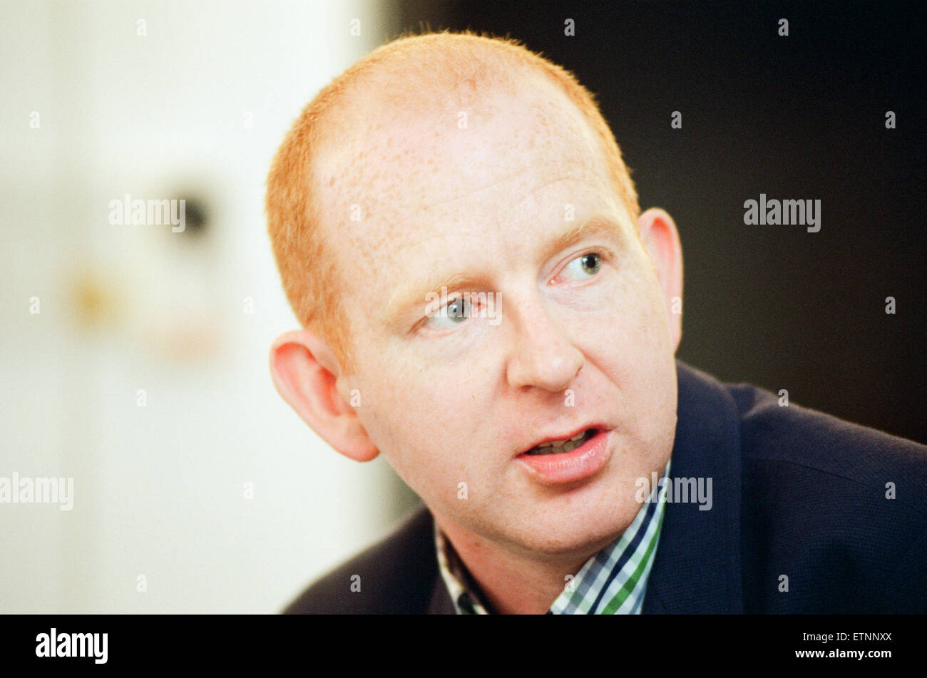 Alan McGee, co Besitzer Creation Records Label und Manager der Musikgruppe Oasis, 28. August 1997 abgebildet. Stockfoto