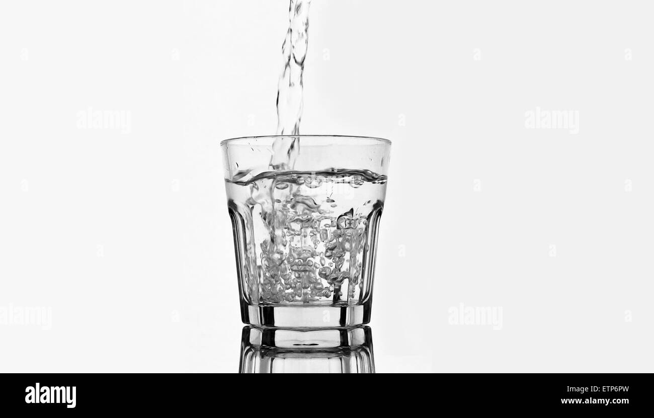 Glas Wasser Stockfoto