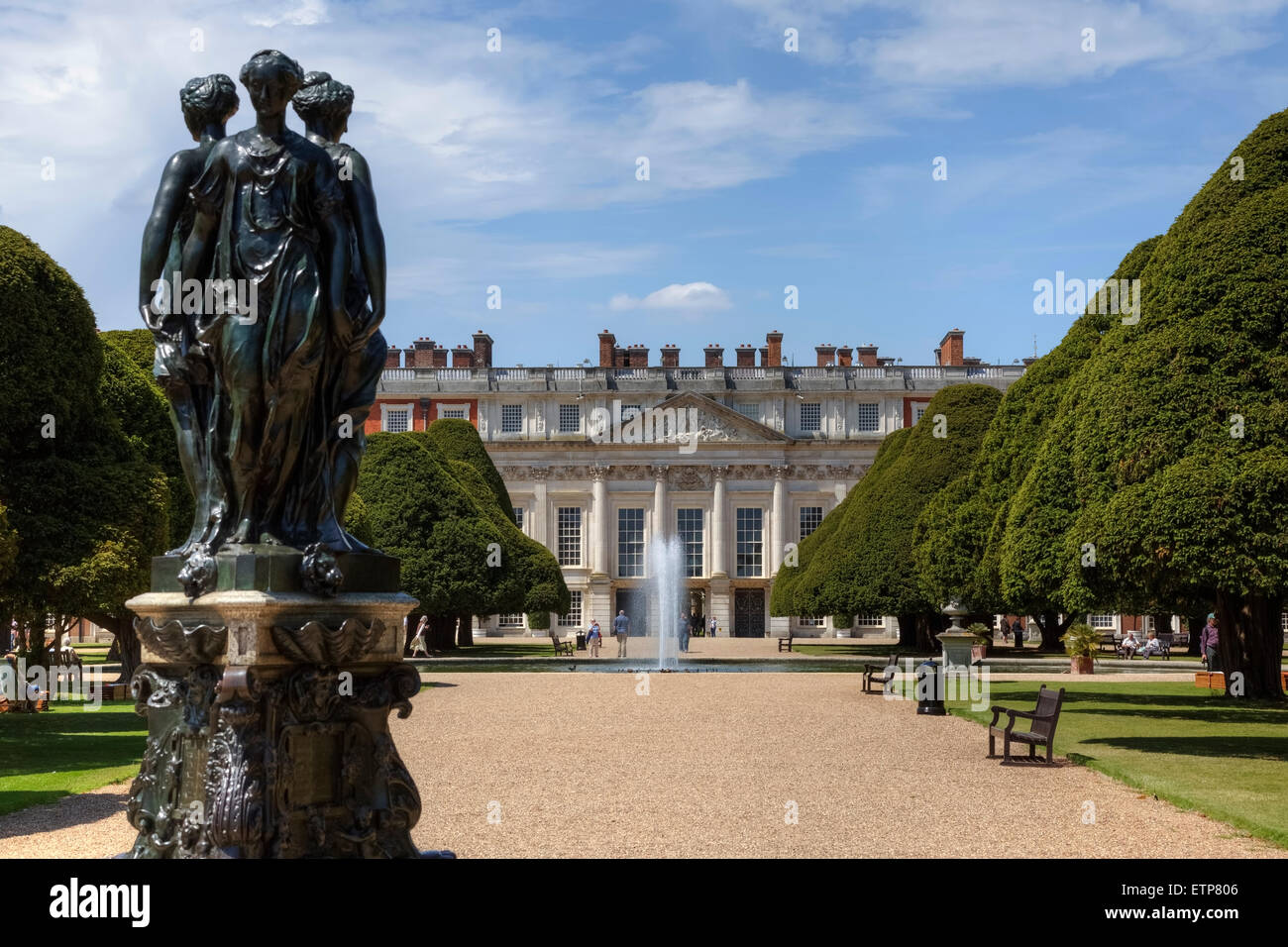 Hampton Court Palace, Richmond, London, England, Vereinigtes Königreich Stockfoto