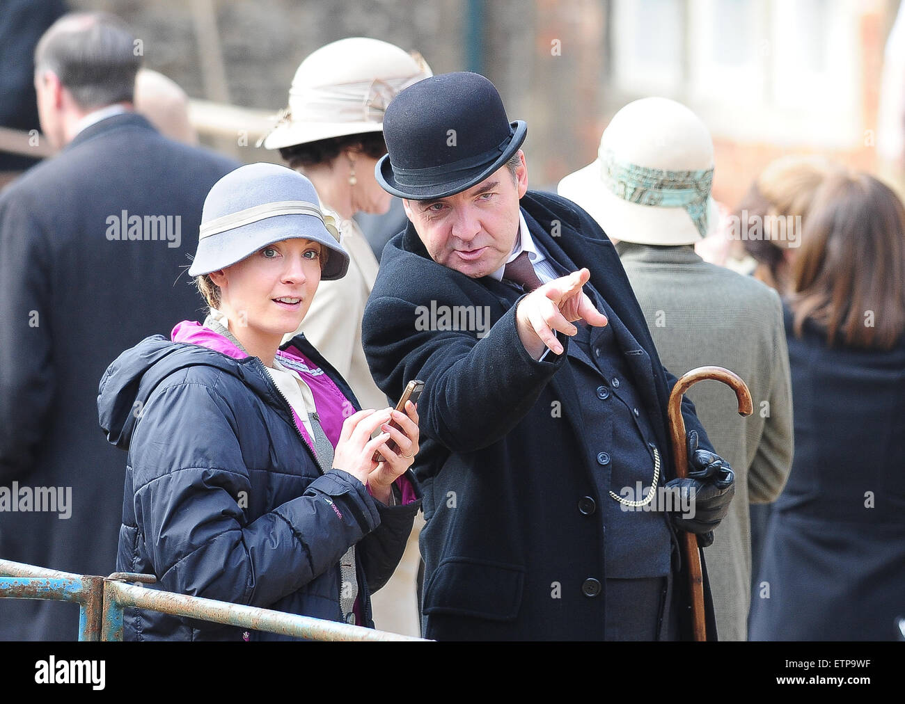 Cast schießen Szenen für die neue Serie von "Downton Abbey" Wiltshire mit: Brendan Coyle Where: Wiltshire, Vereinigtes Königreich: 20. März 2015 Credit: WENN.com Stockfoto