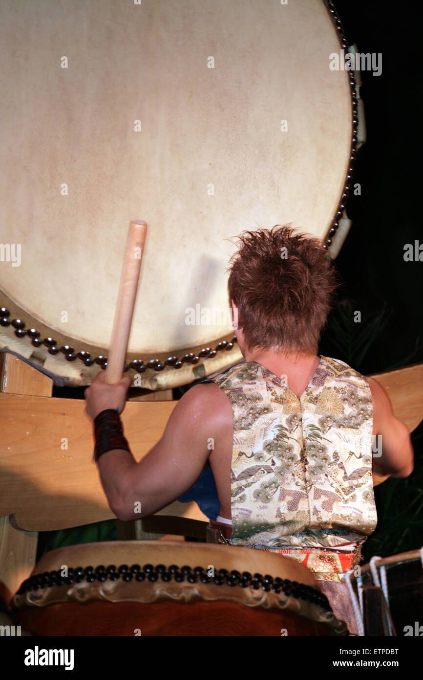 Abbildung des japanischen Taiko-Trommel Stockfoto