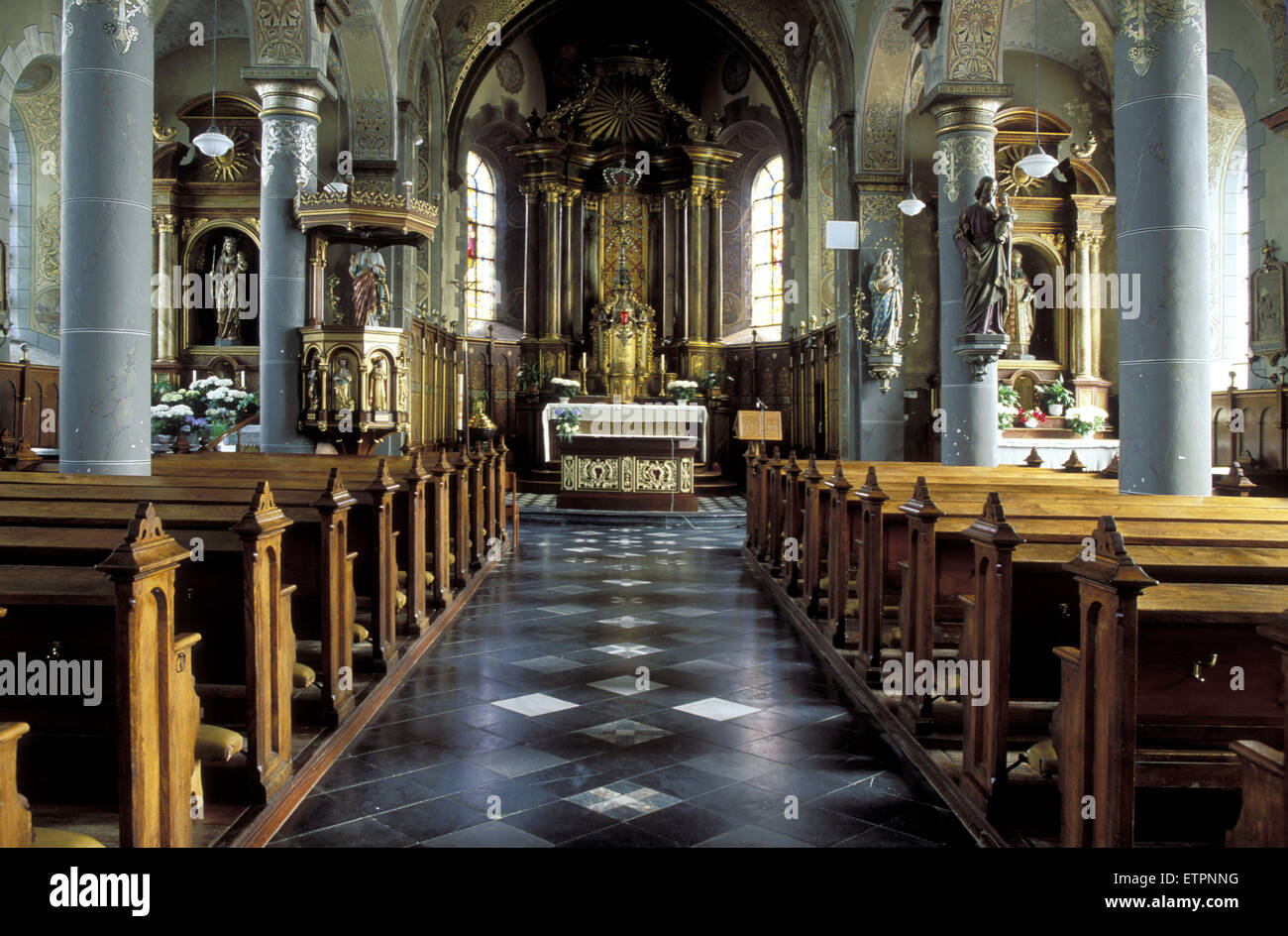 BEL, Belgien, Eastbelgium, der Hubertus-Kirche in der ...