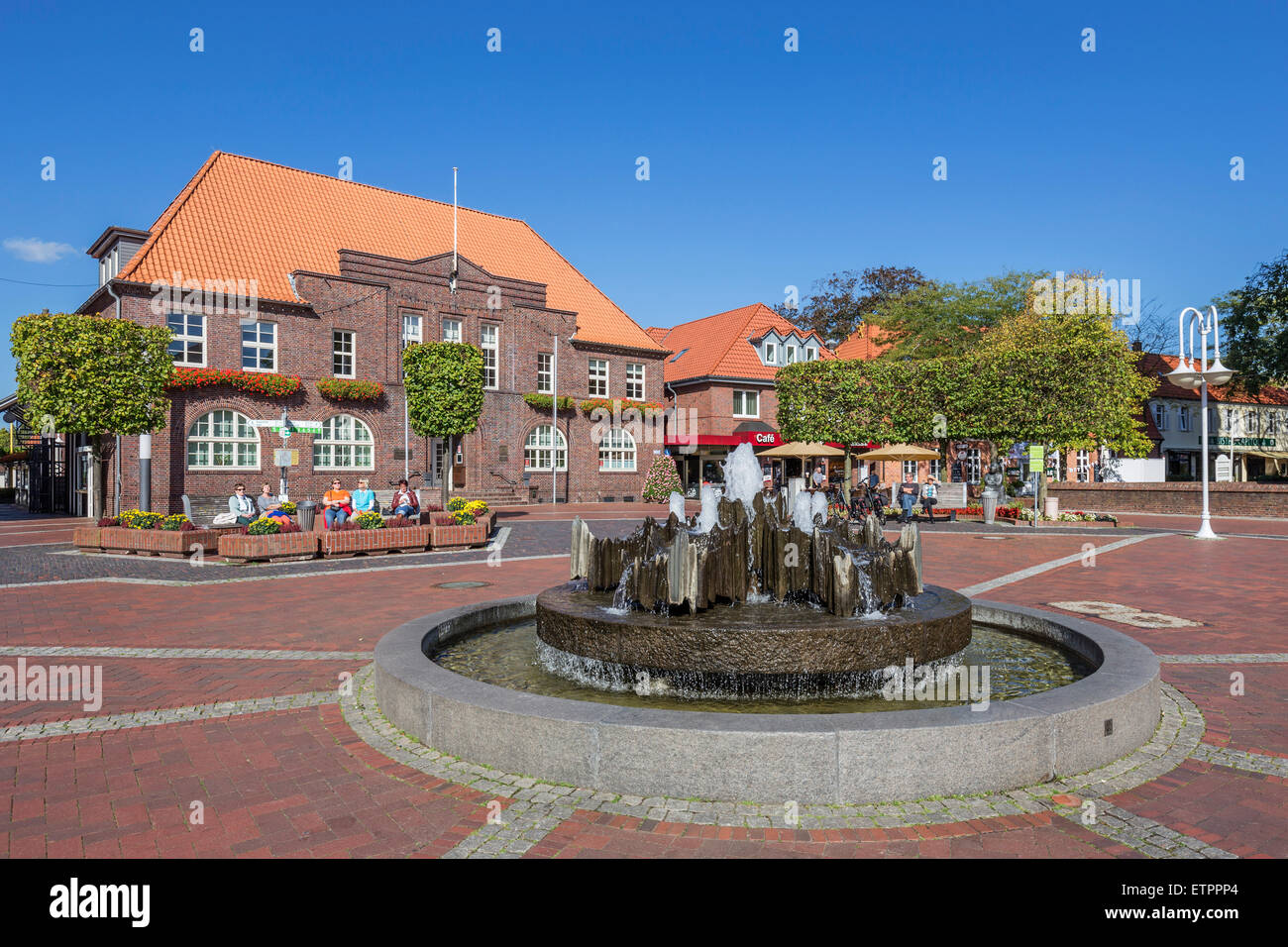 Alter Markt (Alter Markt), gut, Rathaus, Westerstede, Ammerland, Niedersachsen, Deutschland, Stockfoto