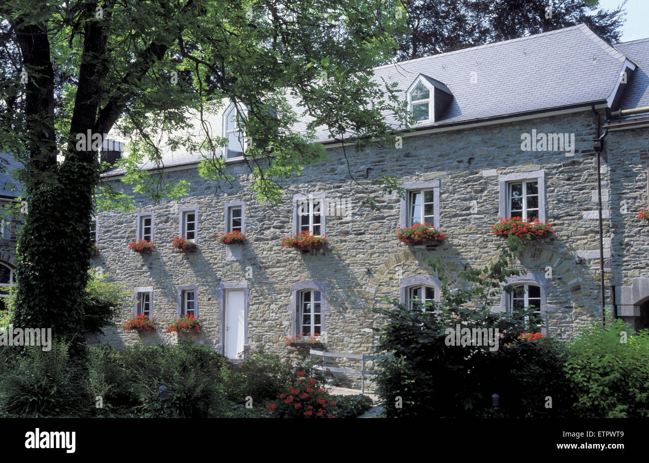BEL, Belgien, Eastbelgium, Buetgenbach, Buetgenbacher Hof, Weingut, erbaut im 18.. und 19.. Jahrhundert, heute eine alte Leute " Stockfoto