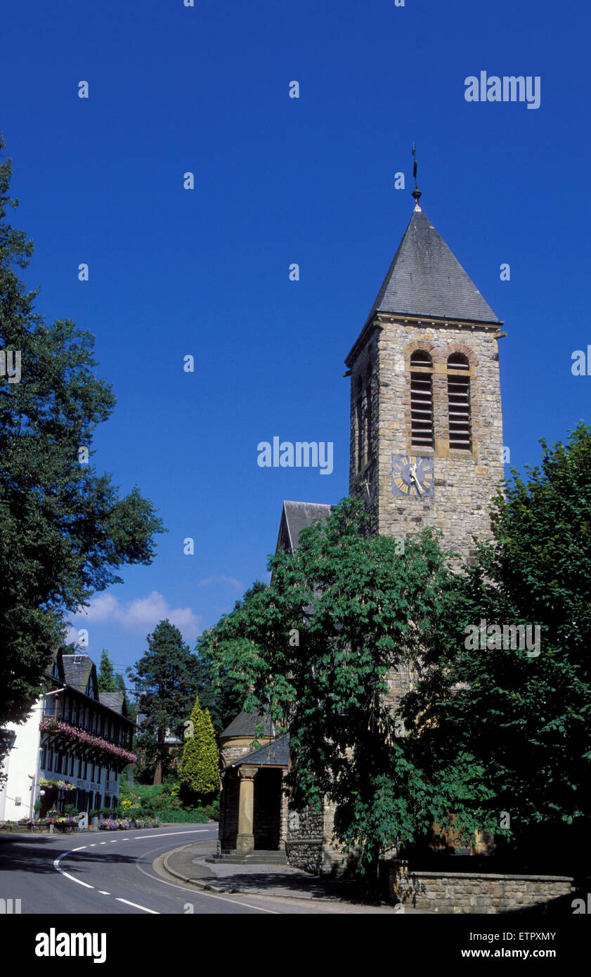 BEL, Belgien, Eastbelgium, die Kirche in Ligneuville in der Nähe von Malmedy.  BEL, Belgien, Ostbelgien, Kirche von Ligneuville Nahe Malmed Stockfoto
