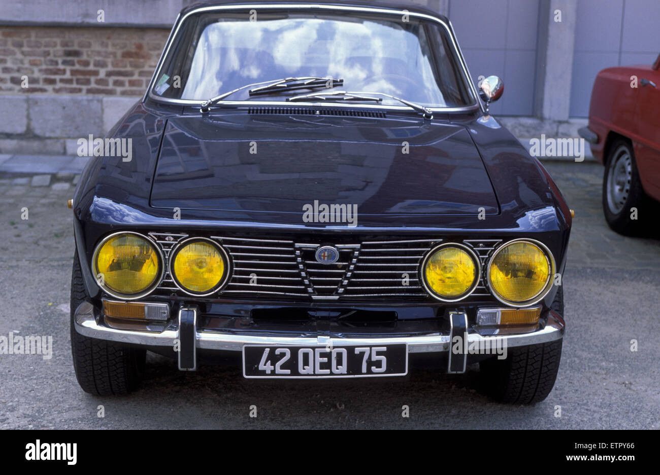 BEL, Eastbelgium, Stavelot, Belgien, Alfa Romeo Giulia 2000 GTV aus dem Jahr 1971.  BEL, Belgien, Ostbelgien, Stavelot, Alfa Romeo Giuli Stockfoto