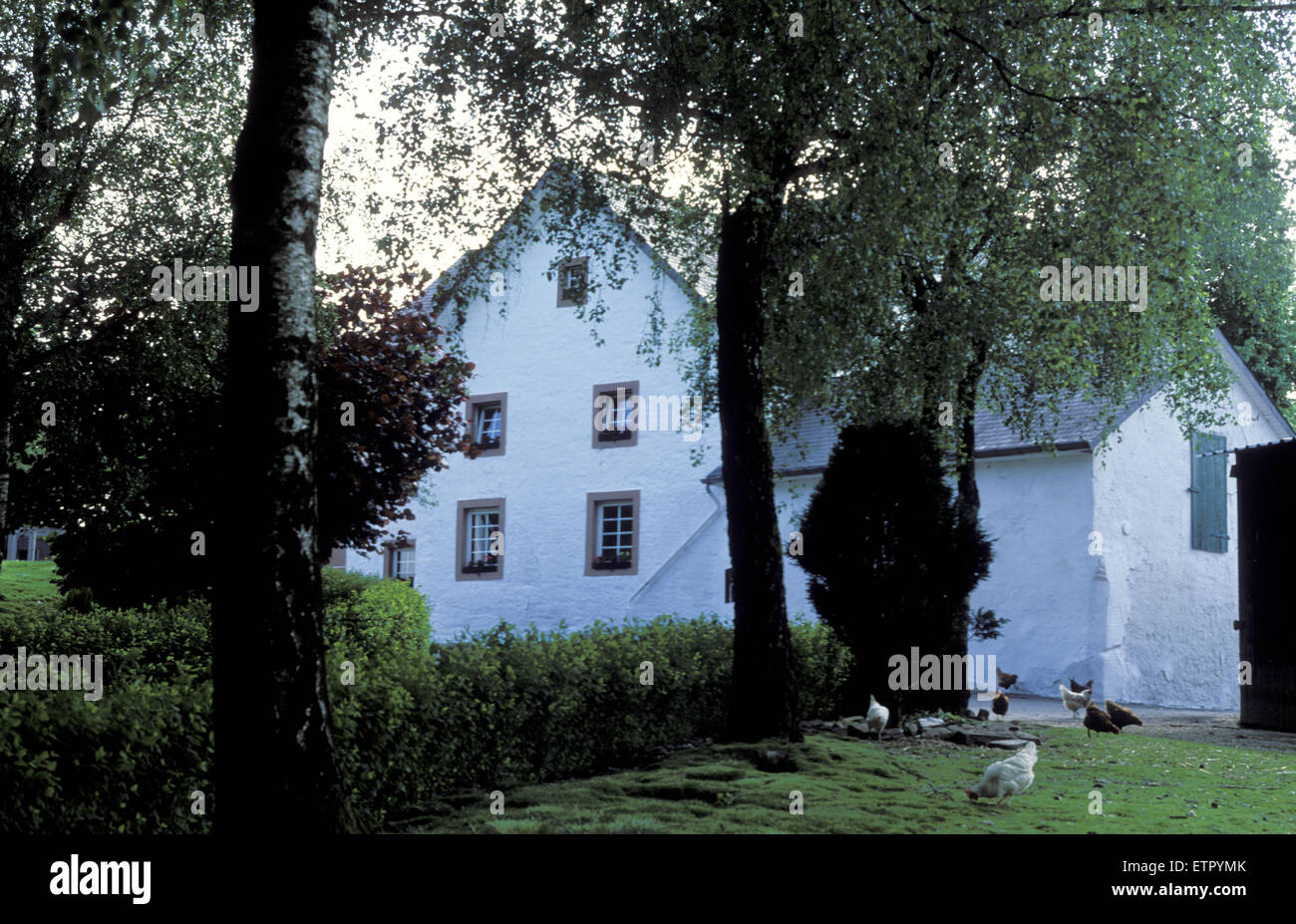 BEL, Belgien, Eastbelgium, die Ingelheimer Hof in Manderfeld in der Nähe von Buellingen.  BEL, Belgien, Ostbelgien, der Ingelheimer Hof in Stockfoto