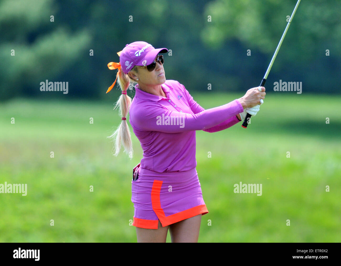 Natalie Gulbis in Aktion während der KPMG Frauen PGA Championship im Westchester Country Club in Harrison, New York. Gregory Vasil/Cal-Sport-Medien Stockfoto